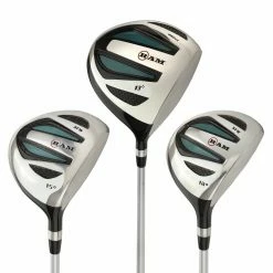 Clubs Shop 30 Ram Golf EZ3 Ladies Petite Graphite Wood Set - Driver, 3 & 5 Wood -w/ Headcovers