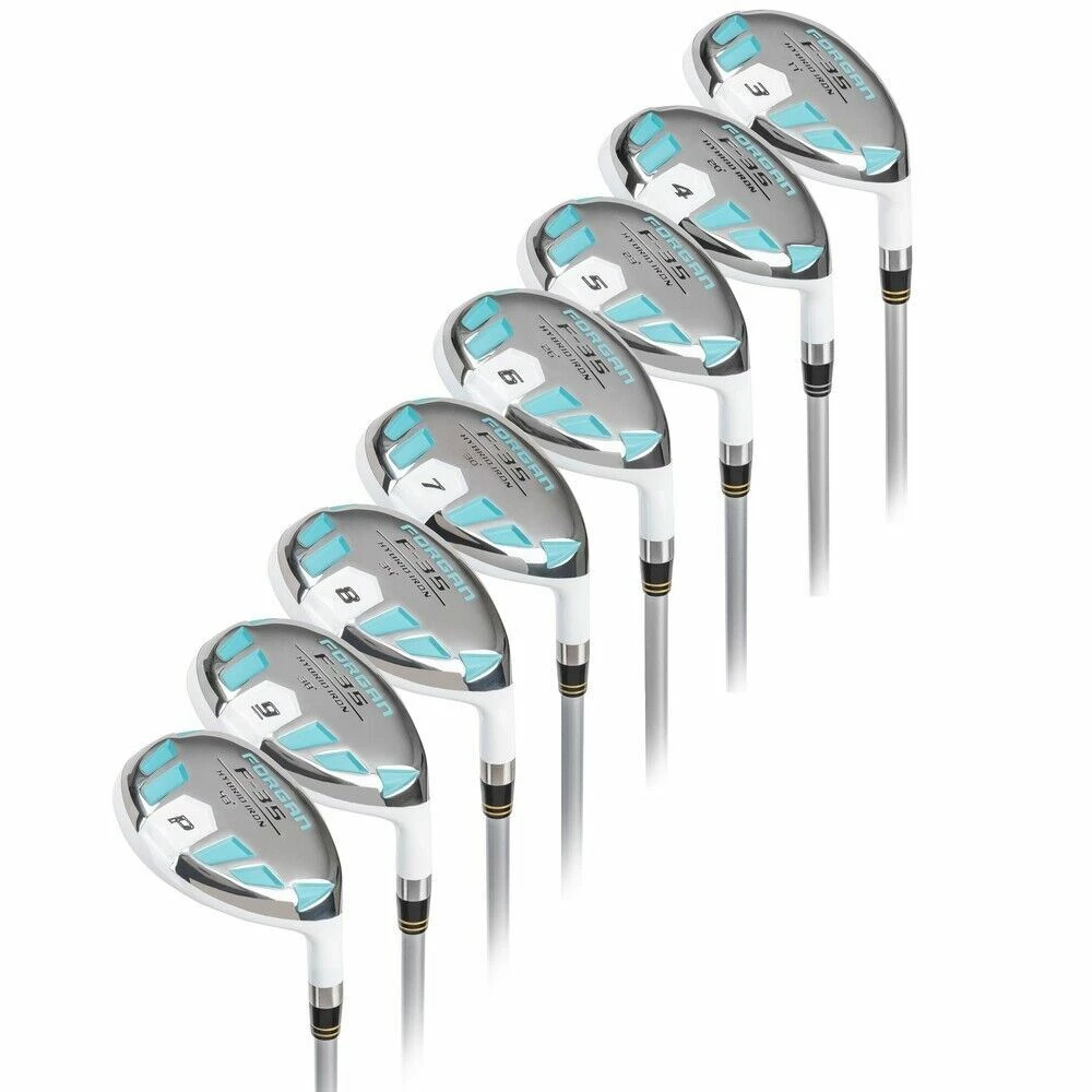 Forgan F35 Petite Full Hybrid Golf Iron Set 3-PW, Ladies Right Hand, Graphite 3 Forgan F35 Petite Full Hybrid Golf Iron Set 3-PW, Ladies Right Hand, Graphite