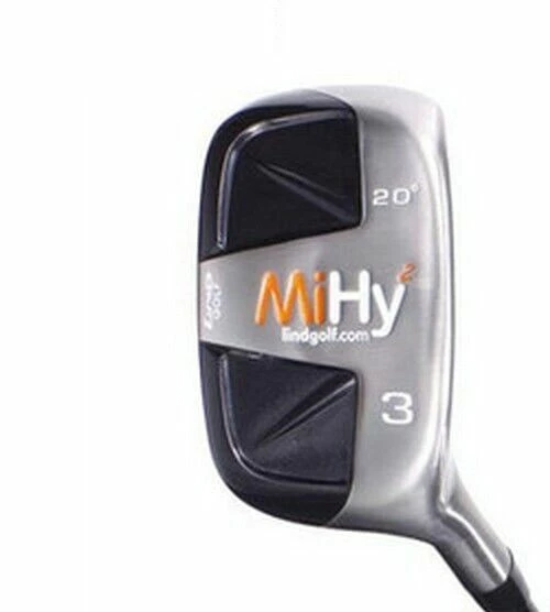 Lind Golf MiHy Square BLACK Right Hand Hybrid Rescue Wood, Graphite Shaft, Regular Flex, #5 3 Lind Golf MiHy Square BLACK Right Hand Hybrid Rescue Wood, Graphite Shaft, Regular Flex, #5