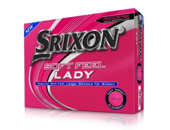 Srixon Lady Soft Feel Pink Ball 3 Srixon Lady Soft Feel Pink Ball
