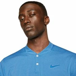 Nike Golf Nike Vapor Heather Blade Collar Mens Golf Polo 5 Nike Golf Nike Vapor Heather Blade Collar Mens Golf Polo -Clubs Shop 10286 406PHOTOBLUE 1