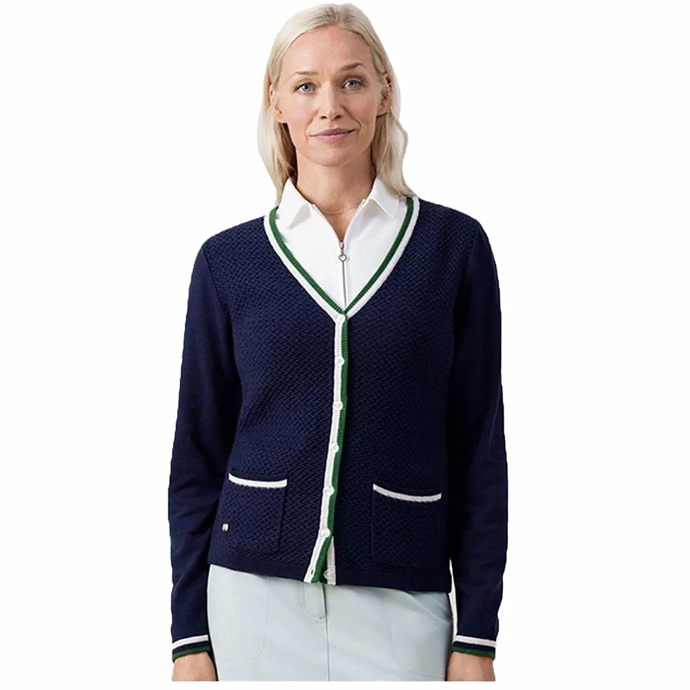 Daily Sports Becky Cardigan Womens Golf Sweater 3 Daily Sports Becky Cardigan Womens Golf Sweater