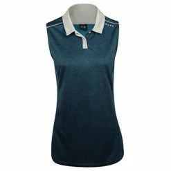 Oakley Balata Heather Womens Sleeveless Golf Polo -Clubs Shop 10845 6AEFATHOM