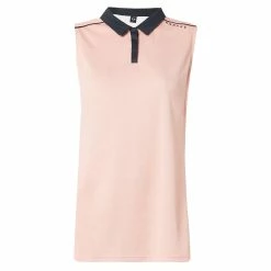 Oakley Balata Heather Womens Sleeveless Golf Polo -Clubs Shop 10845 89FFLUFFYPINK