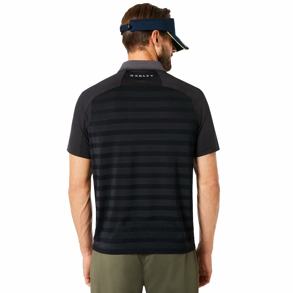 Oakley Back Striped Short Sleeve Mens Golf Polo 4 Oakley Back Striped Short Sleeve Mens Golf Polo - Image 2