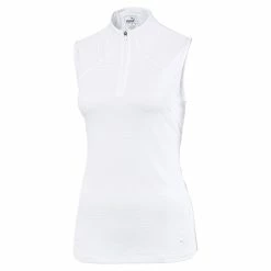 PUMA Golf Puma Daily Mockneck Womens Sleeveless Golf Polo 15 PUMA Golf Puma Daily Mockneck Womens Sleeveless Golf Polo -Clubs Shop 11533 08WHITE 35a6e070 9652 447b 892f af421e6929a6