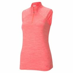 PUMA Golf Puma Daily Mockneck Womens Sleeveless Golf Polo