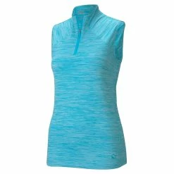 PUMA Golf Puma Daily Mockneck Womens Sleeveless Golf Polo 12 PUMA Golf Puma Daily Mockneck Womens Sleeveless Golf Polo -Clubs Shop 11533 SCUBABLUEHTHR 34ef97da 420d 4372 8996 0a43edc9e583