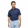 Devereux Proper Threads Luau Mens Golf Polo -Clubs Shop 13000 NAVY