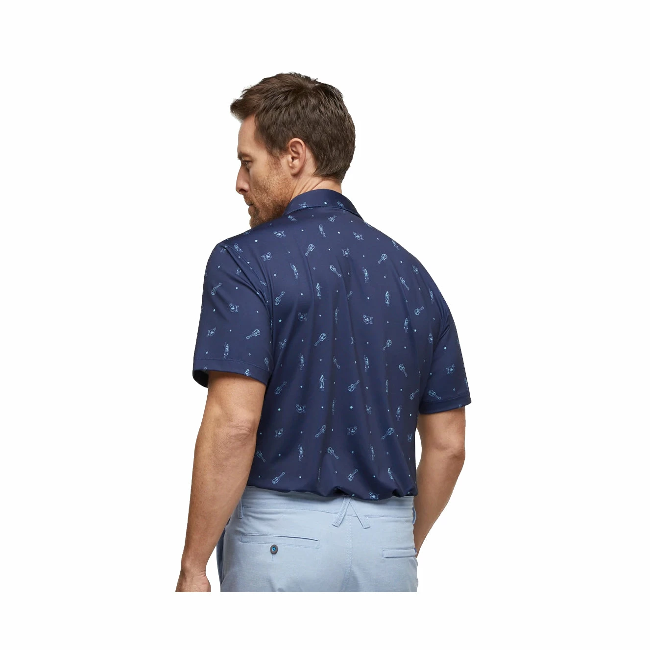 Devereux Proper Threads Luau Mens Golf Polo 4 Devereux Proper Threads Luau Mens Golf Polo - Image 2