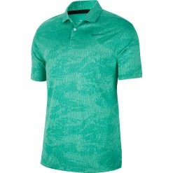 Nike Golf Nike Dri-FIT Vapor Camo Jacquard Mens Golf Polo -Clubs Shop 13127 370NEPTUNEGRN