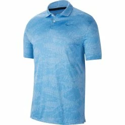 Nike Golf Nike Dri-FIT Vapor Camo Jacquard Mens Golf Polo -Clubs Shop 13127 402PACIFICBLU