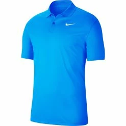 Nike Golf Nike Dri-FIT Victory Solid Mens Golf Polo -Clubs Shop 13207 486BLUEFURY 95823258 fdf0 4545 aa96 2ab2e886da98