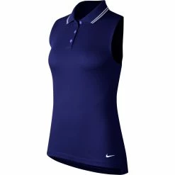 Nike Golf Nike Dri-FIT Victory Solid Womens Sleeveless Golf Polo -Clubs Shop 13304 492BLUEVOID