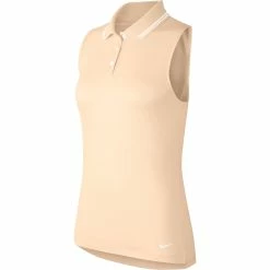 Nike Golf Nike Dri-FIT Victory Solid Womens Sleeveless Golf Polo -Clubs Shop 13304 838GUAVAICE