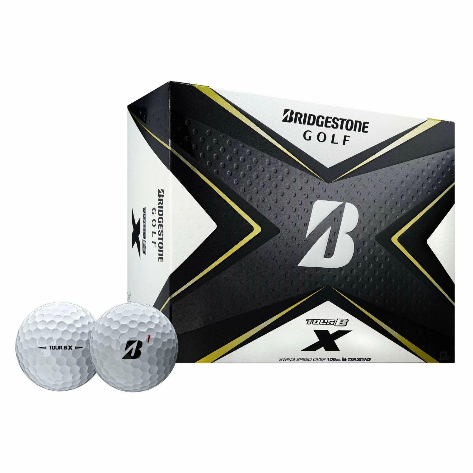 Bridgestone Tour B X White Golf Balls - Dozen 3 Bridgestone Tour B X White Golf Balls - Dozen
