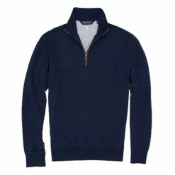 Polo Ralph Lauren Polo Golf Ralph Lauren Fine Gauge Terry Blue Mens Golf 1/2 Zip