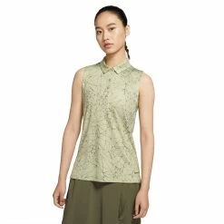 Nike Golf Nike Dri-FIT Fairway Womens Sleeveless Golf Polo -Clubs Shop 15785 MEDOLIVE222