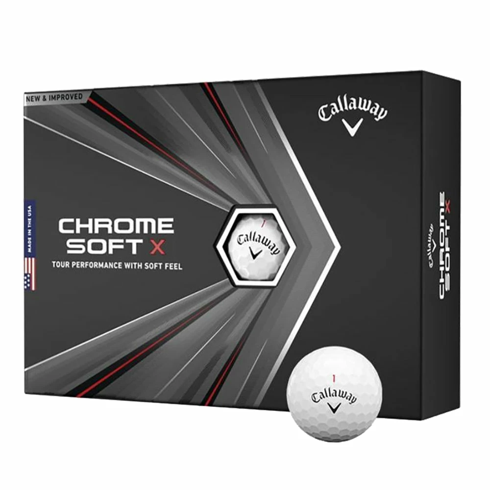 Callaway Chrome Soft X White Golf Balls - Dozen 3 Callaway Chrome Soft X White Golf Balls - Dozen