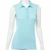 EP NY Geometric Jacquard Womens Sleeveless Golf Polo -Clubs Shop 16180 FIJIBLUE4095