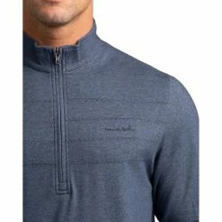 TravisMathew Long Sands Mens Golf 1/2 Zip -Clubs Shop 17642 HTHRMOODINDIG 1