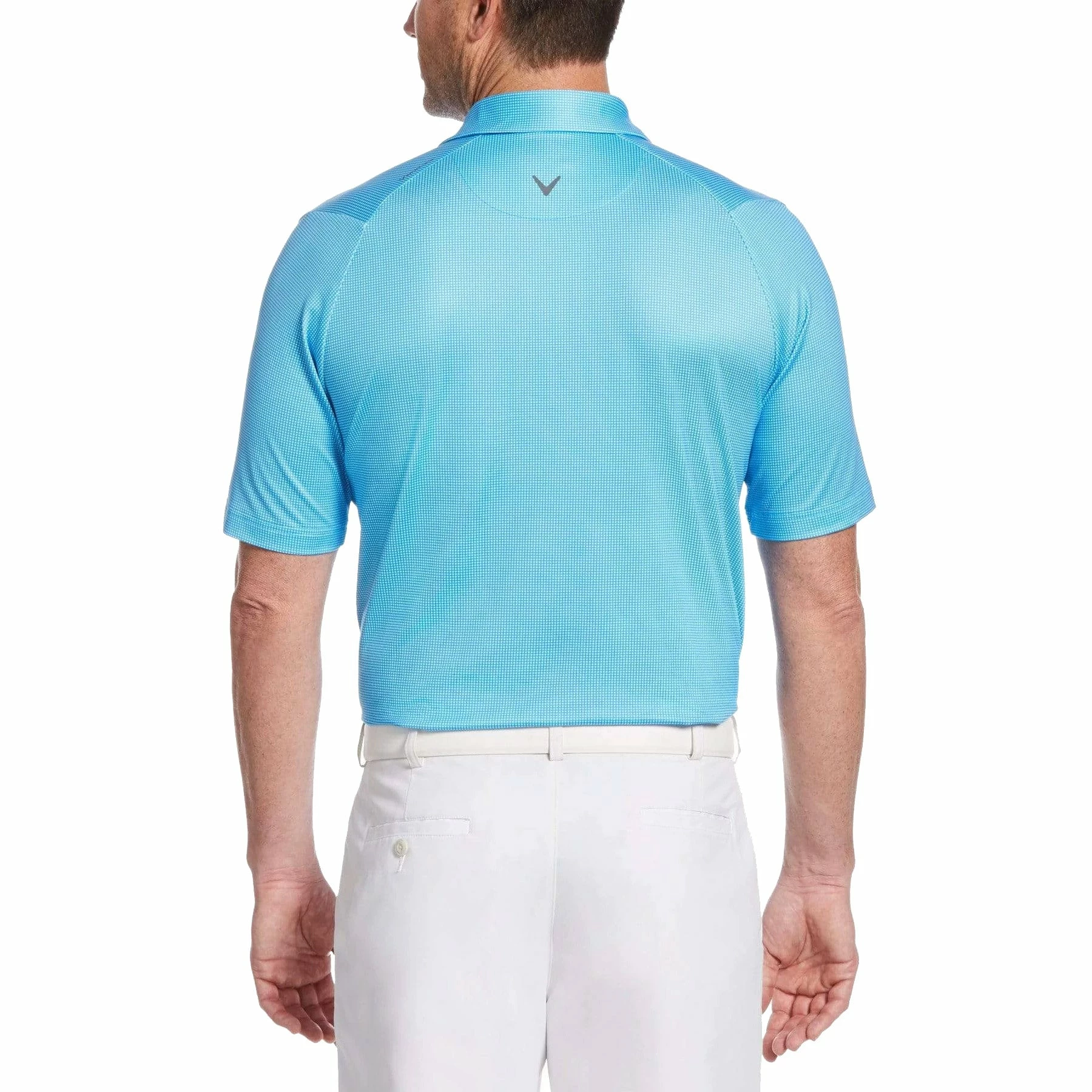 Callaway Swing Tech Printed Gingham Mens Golf Polo 6 Callaway Swing Tech Printed Gingham Mens Golf Polo - Image 4
