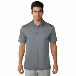 Adidas Golf Adidas Performance Grey Mens Golf Polo
