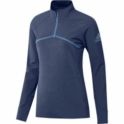 Adidas Golf Adidas Hybrid Womens Long Sleeve Golf 1/4 Zip