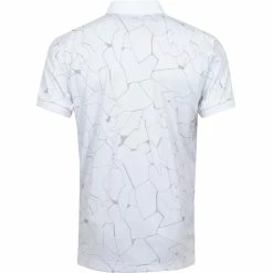 J.Lindeberg J. Lindeberg Tour Tech AF Print Mens Golf Polo -Clubs Shop 19476 SLITWHITE 1