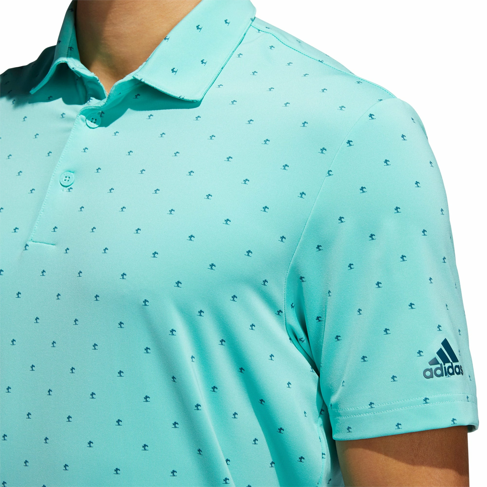 Adidas Golf Adidas Ultimate365 Print Mens Golf Polo 4 Adidas Golf Adidas Ultimate365 Print Mens Golf Polo - Image 2