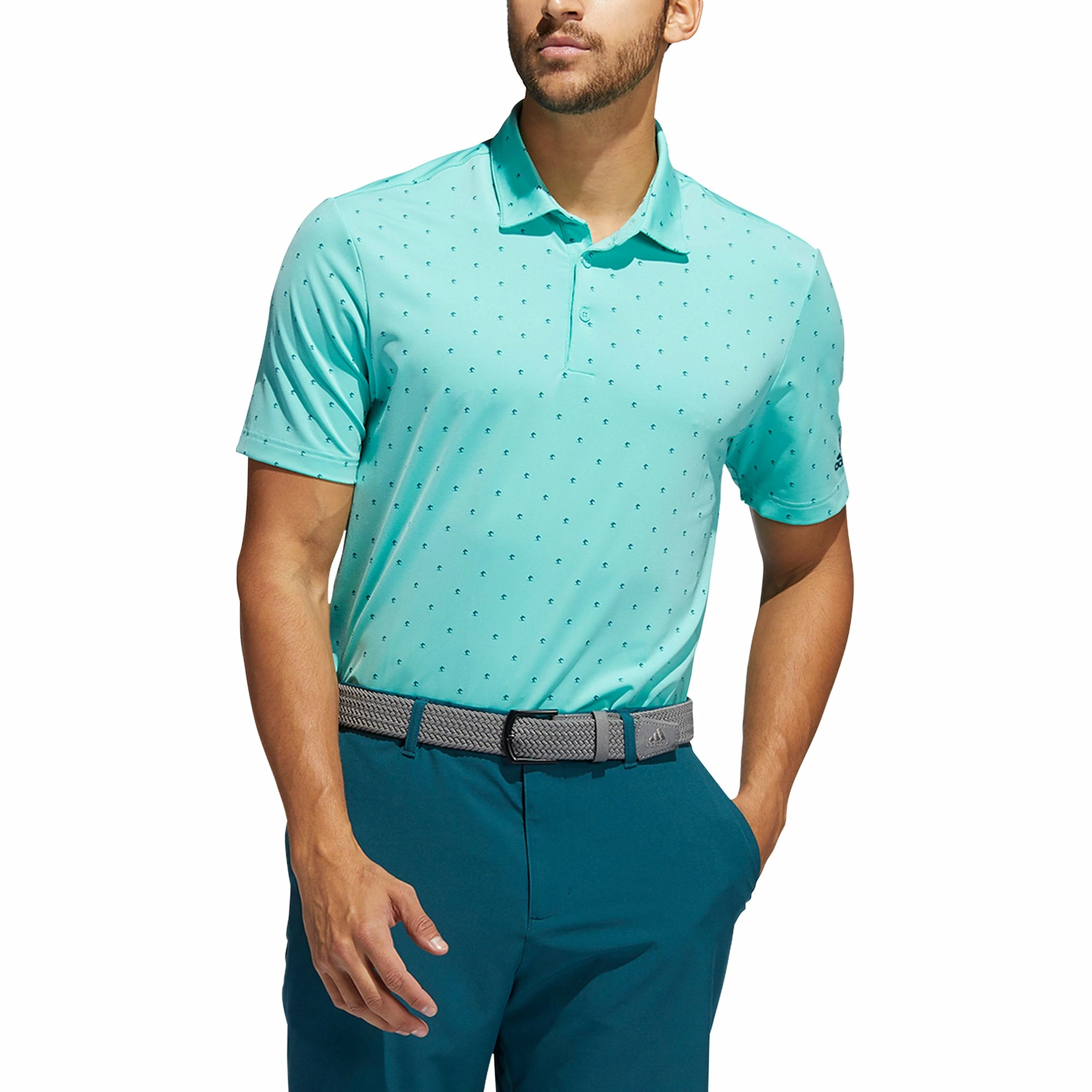 Adidas Golf Adidas Ultimate365 Print Mens Golf Polo 3 Adidas Golf Adidas Ultimate365 Print Mens Golf Polo