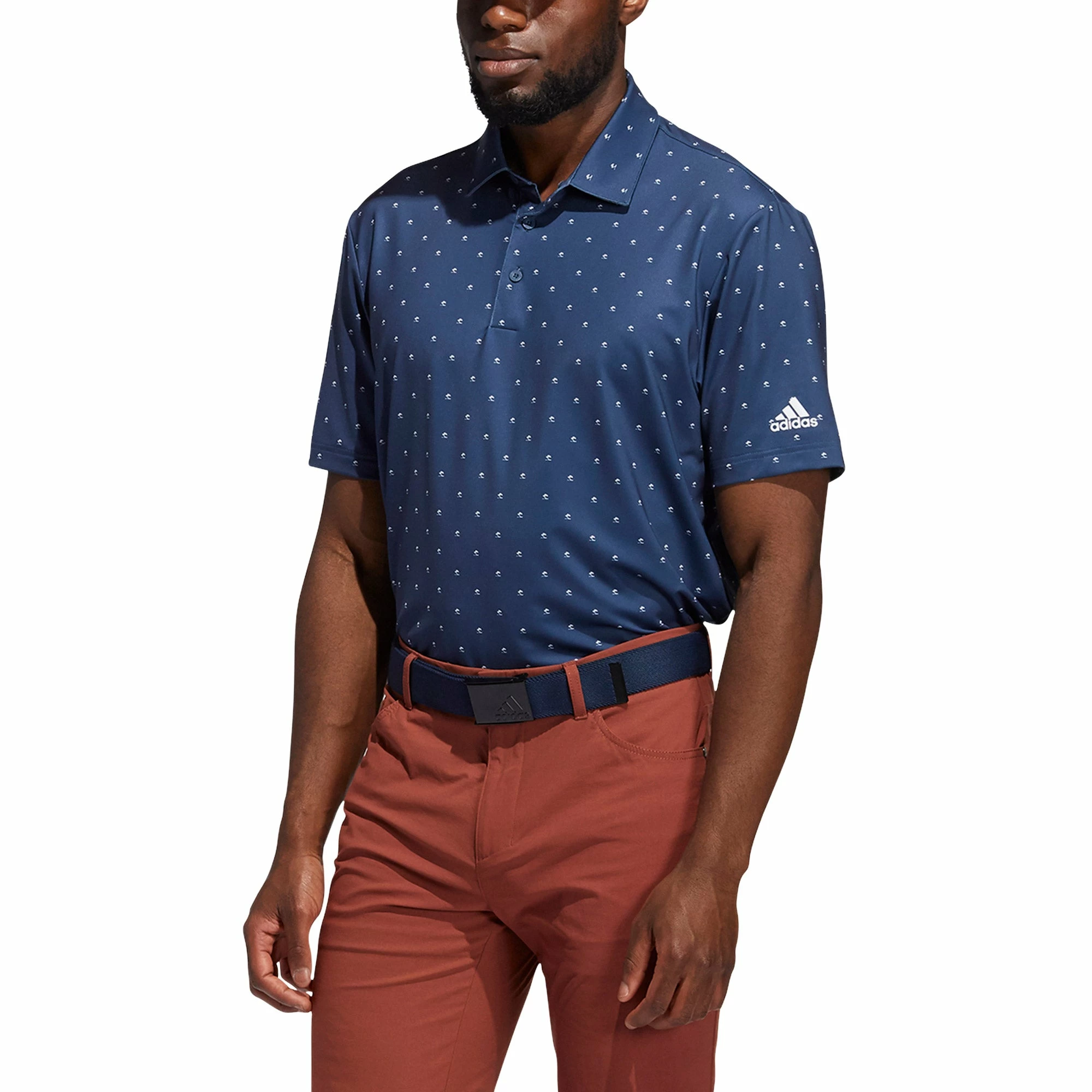 Adidas Golf Adidas Ultimate365 Print Mens Golf Polo 6 Adidas Golf Adidas Ultimate365 Print Mens Golf Polo - Image 4