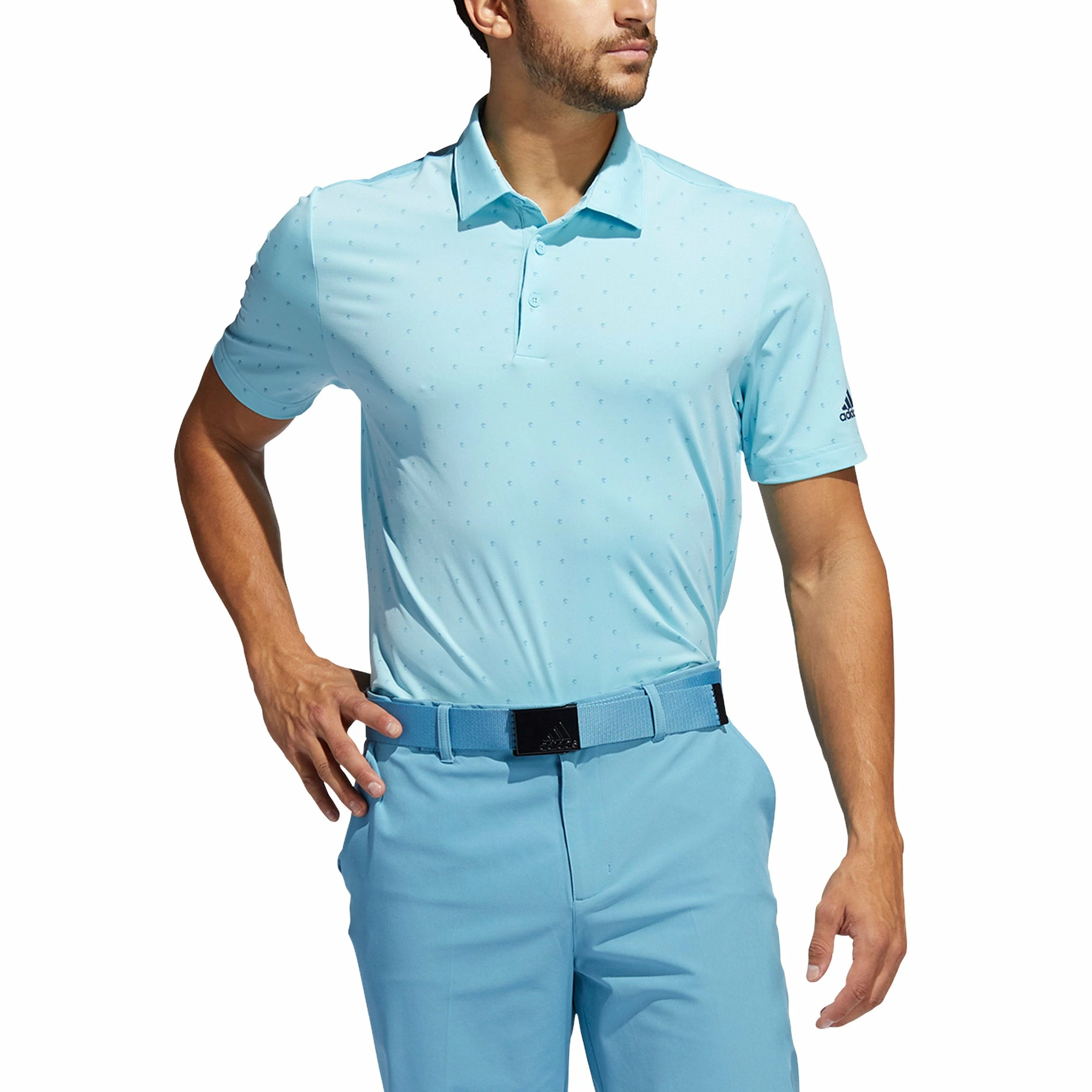 Adidas Golf Adidas Ultimate365 Print Mens Golf Polo 9 Adidas Golf Adidas Ultimate365 Print Mens Golf Polo - Image 7