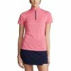 Polo Ralph Lauren RLX Ralph Lauren Mesh Mix Antique Rose Womens Golf Polo -Clubs Shop 20183 ANTQROSNY002