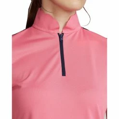 Polo Ralph Lauren RLX Ralph Lauren Mesh Mix Antique Rose Womens Golf Polo -Clubs Shop 20183 ANTQROSNY002 2