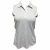Adidas Golf Adidas Advantage White Womens Sleeveless Golf Polo