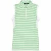 Polo Ralph Lauren RLX Mesh Mix Force Green Stripe Womens Sleeveless Golf Polo -Clubs Shop 20932 FORCGNSTRPWT 68df6c30 fd40 4251 ae3a bceedbdc11b1