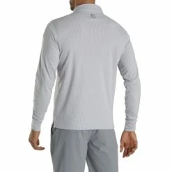 FootJoy Houndstooth Jacquard Grey Mens Golf 1/4 Zip Pullover 8 FootJoy Houndstooth Jacquard Grey Mens Golf 1/4 Zip Pullover -Clubs Shop 20999 GREYWHITE 2
