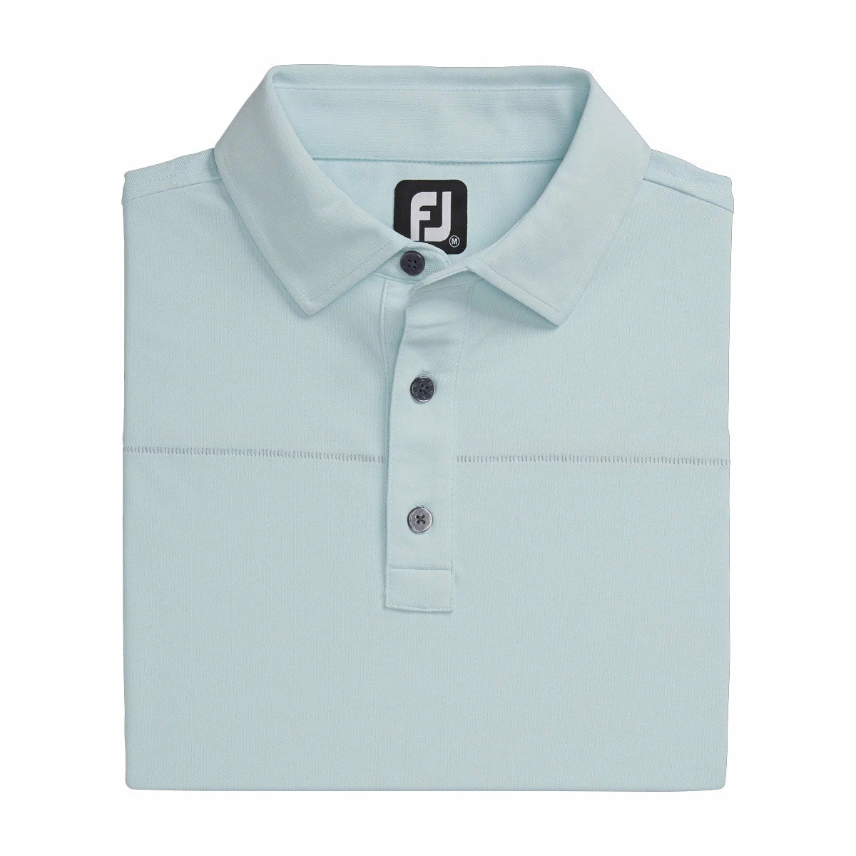 FootJoy Pique Solid With Spine Stitch Ice Blue Mens Golf Polo 6 FootJoy Pique Solid With Spine Stitch Ice Blue Mens Golf Polo - Image 4