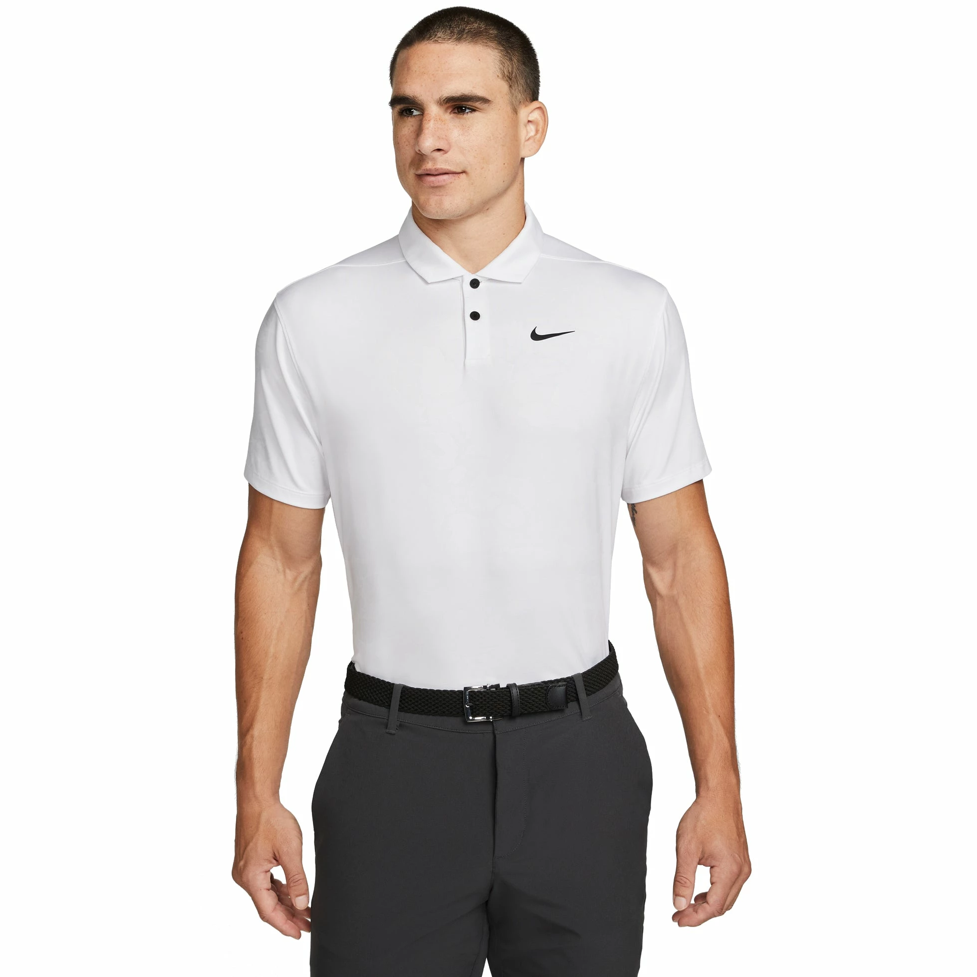 Nike Golf Nike Dri-FIT Vapor GRFX White Mens Golf Polo 3 Nike Golf Nike Dri-FIT Vapor GRFX White Mens Golf Polo