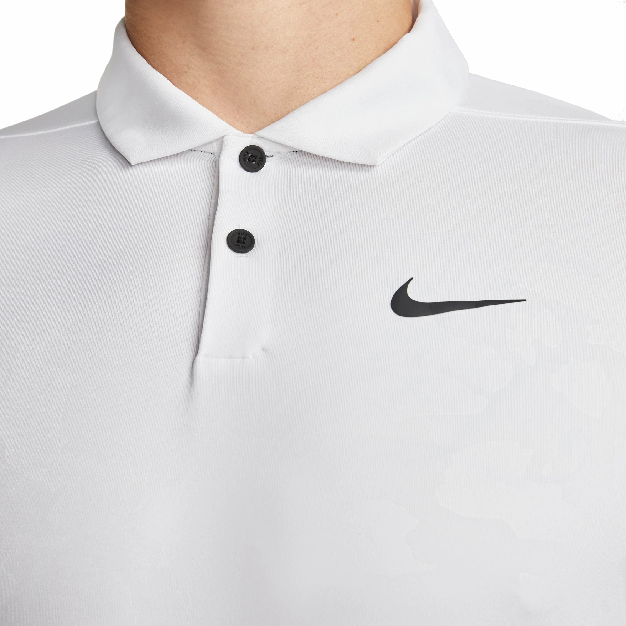 Nike Golf Nike Dri-FIT Vapor GRFX White Mens Golf Polo 4 Nike Golf Nike Dri-FIT Vapor GRFX White Mens Golf Polo - Image 2