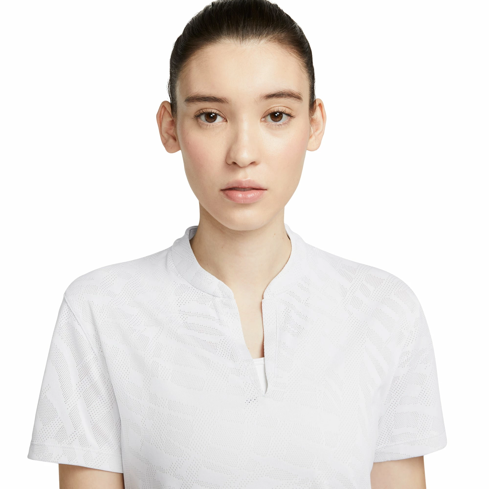 Nike Golf Nike Dri-FIT Victory Jacquard Womens Golf Polo 4 Nike Golf Nike Dri-FIT Victory Jacquard Womens Golf Polo - Image 2