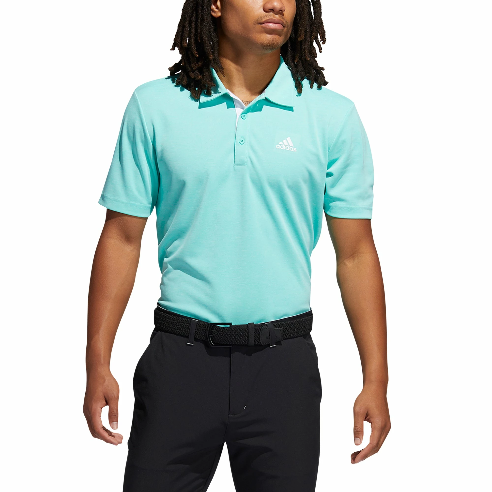 Adidas Golf Adidas Advantage Novelty Heathered Mens Golf Polo 3 Adidas Golf Adidas Advantage Novelty Heathered Mens Golf Polo