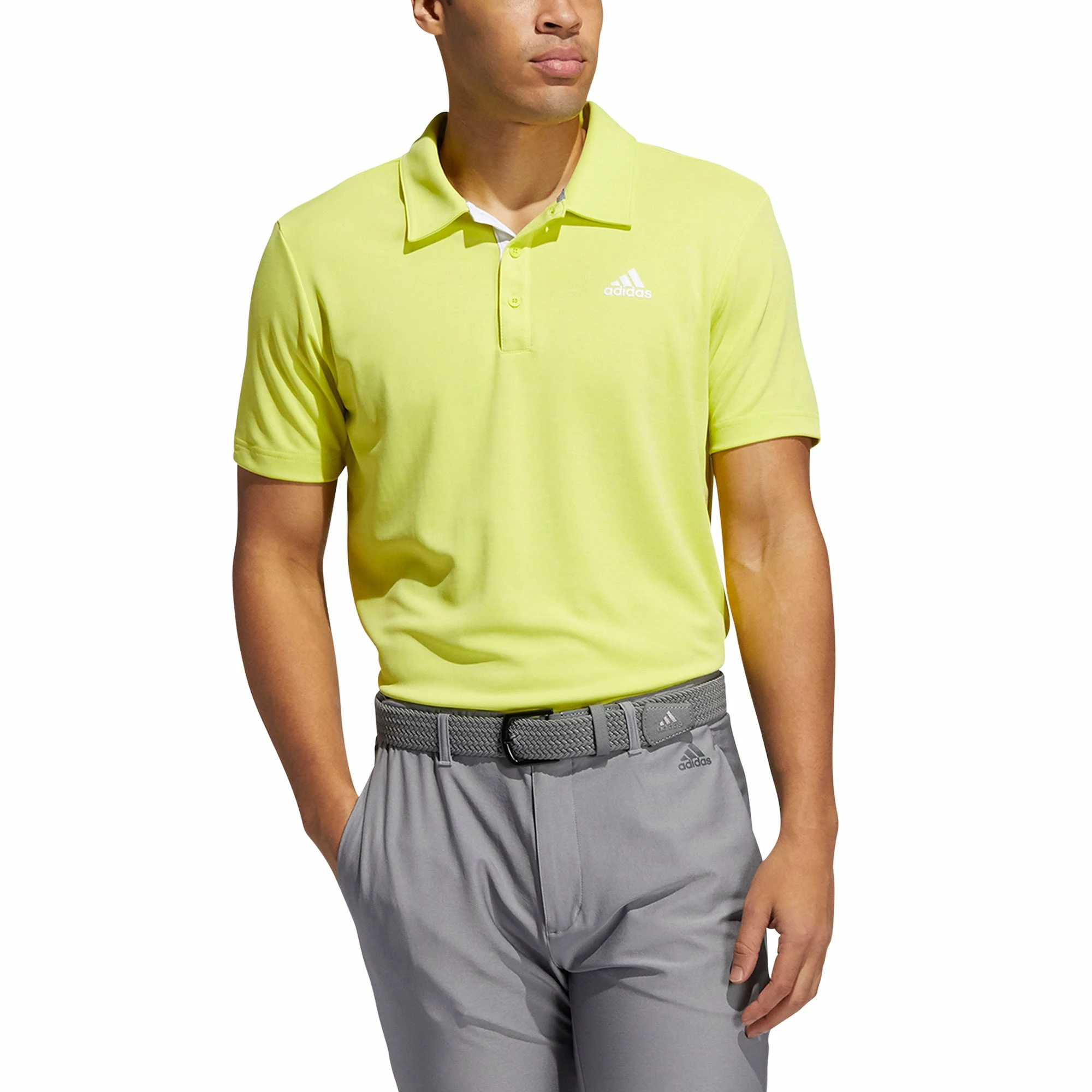 Adidas Golf Adidas Advantage Novelty Heathered Mens Golf Polo 7 Adidas Golf Adidas Advantage Novelty Heathered Mens Golf Polo - Image 5