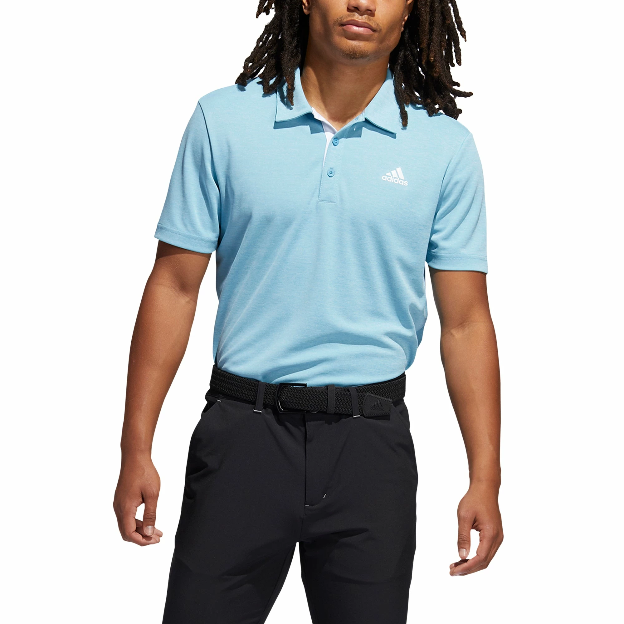 Adidas Golf Adidas Advantage Novelty Heathered Mens Golf Polo 9 Adidas Golf Adidas Advantage Novelty Heathered Mens Golf Polo - Image 7