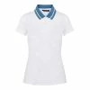 J.Lindeberg J. Lindeberg Nilo White Womens Golf Polo -Clubs Shop 22407 WHITE0000