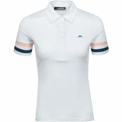 J.Lindeberg J. Lindeberg Stella White Womens Golf Polo