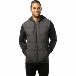 TravisMathew Scavenger Mens Golf Jacket -Clubs Shop 22681 HTHRBLACK0HBL 00b0f47f c62c 4caa b104 18891968684c
