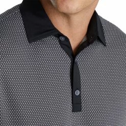 FootJoy Jacquard Dot Lisle Black Mens Golf Polo 7 FootJoy Jacquard Dot Lisle Black Mens Golf Polo -Clubs Shop 22713 BLACKWHITE 2 86735db5 63c4 4db6 954c 3f1000dfbb04