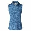 Daily Sports Coral Blue Womens Sleeveless Golf Polo -Clubs Shop 22759 NIGHTBLUE574